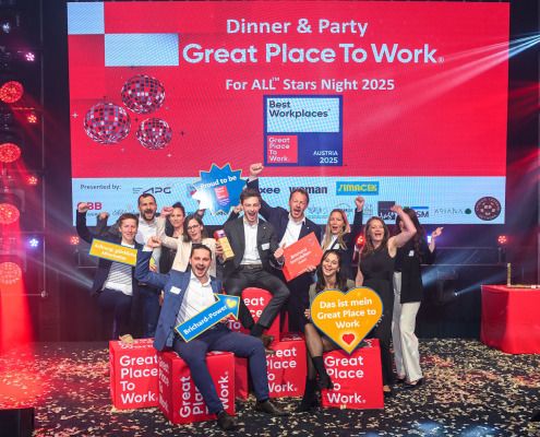 Preisverleihung great place to work 2025 - Team brichard